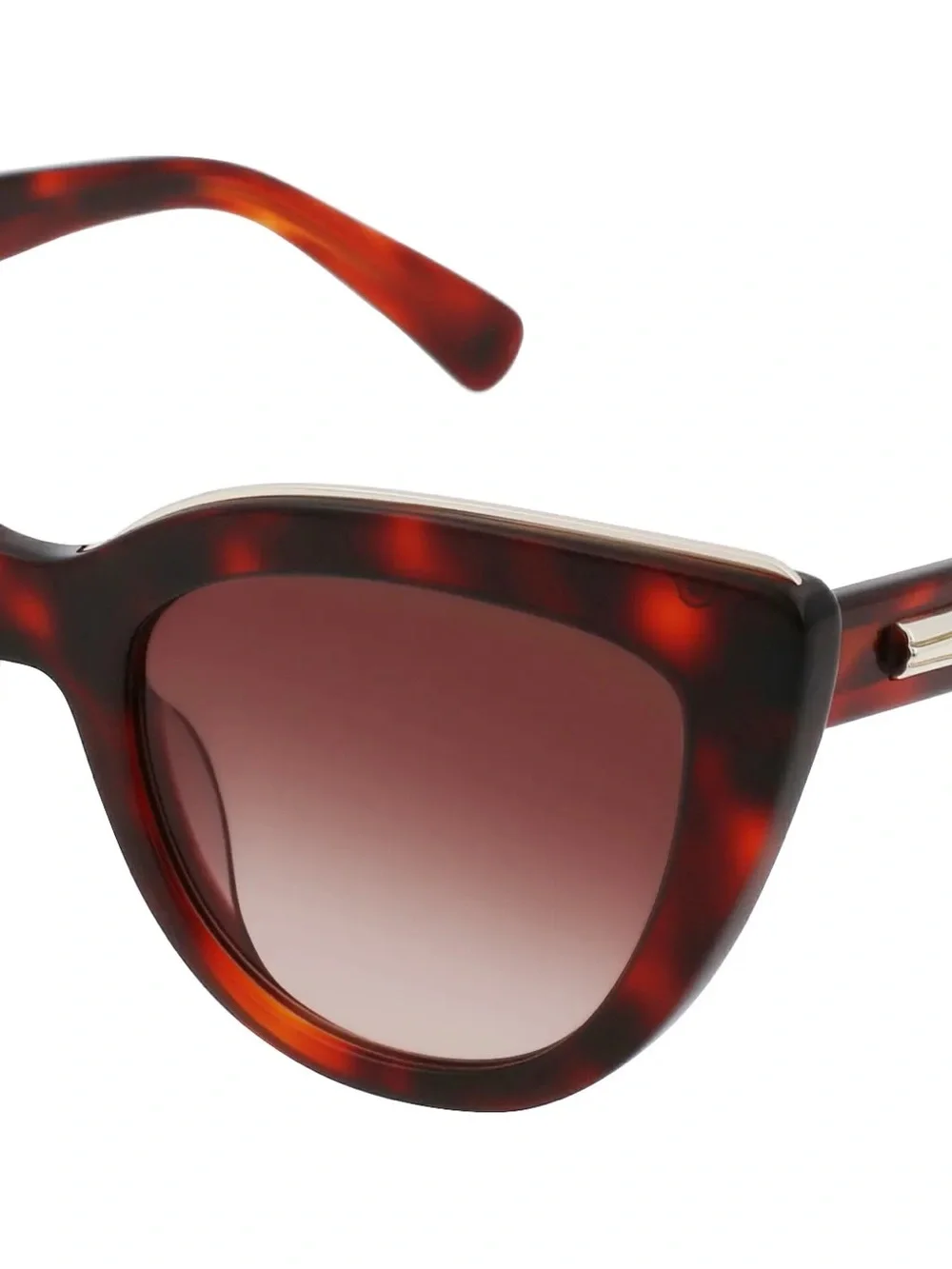 NEW Longchamp Tortoiseshell Cat-Eye Sunglasses